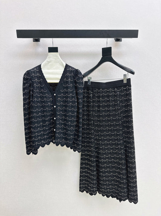 Chan 25fw knitted suit