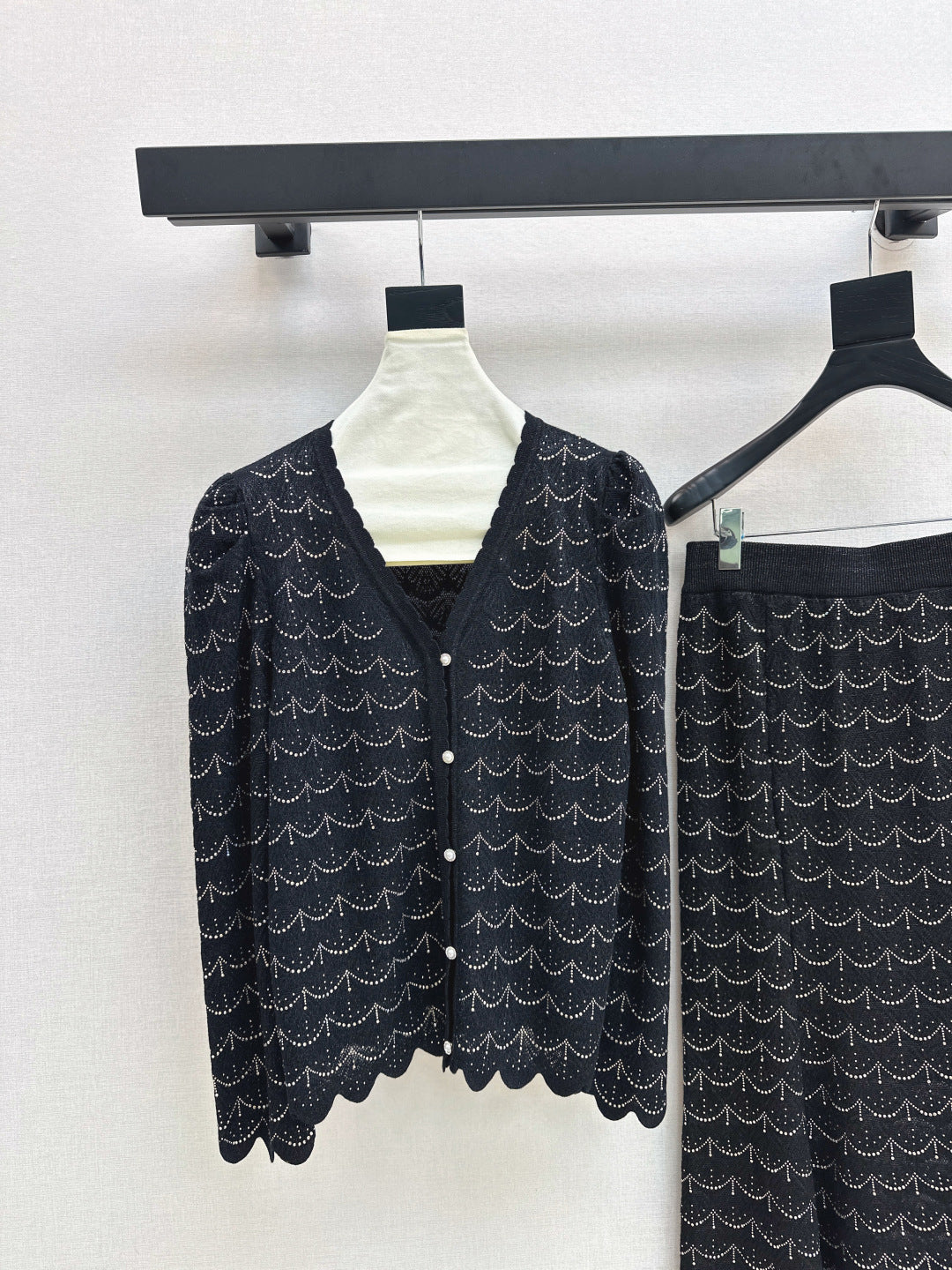 Chan 25fw knitted suit