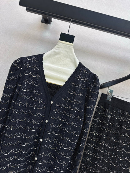 Chan 25fw knitted suit