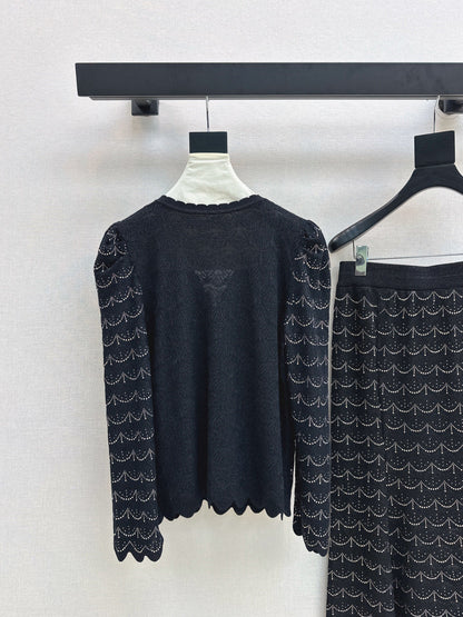Chan 25fw knitted suit