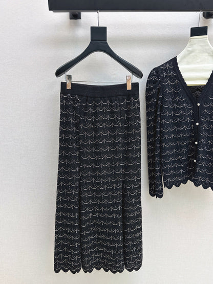 Chan 25fw knitted suit