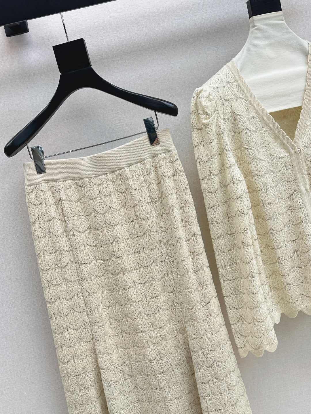 Chan 25fw knitted suit
