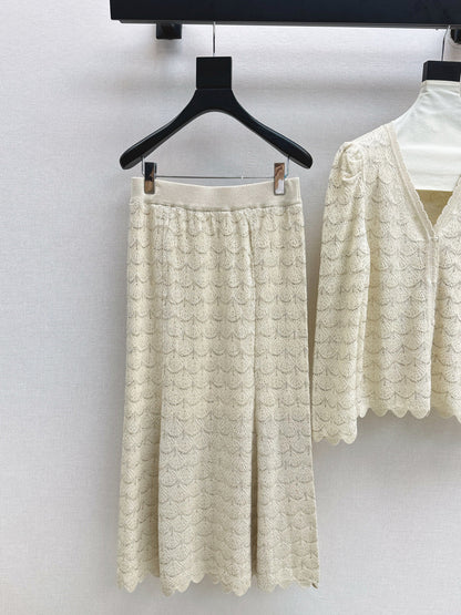 Chan 25fw knitted suit