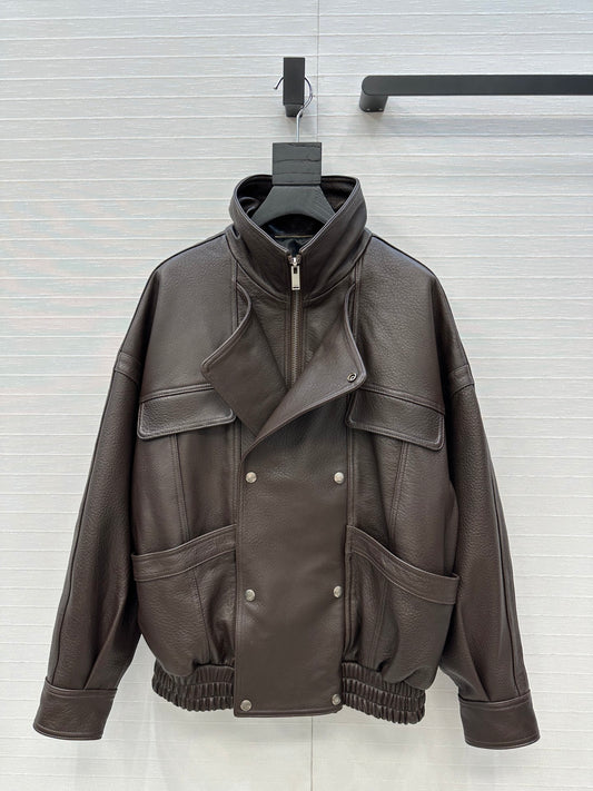 Saint 25fw leather jacket