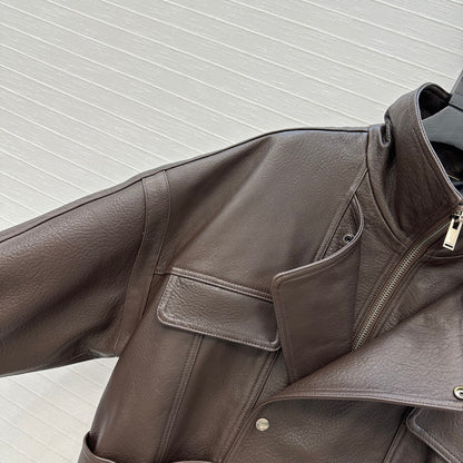 Saint 25fw leather jacket