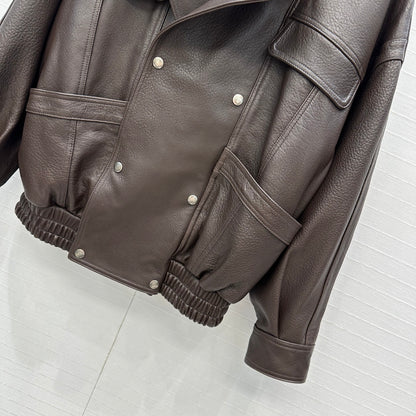Saint 25fw leather jacket