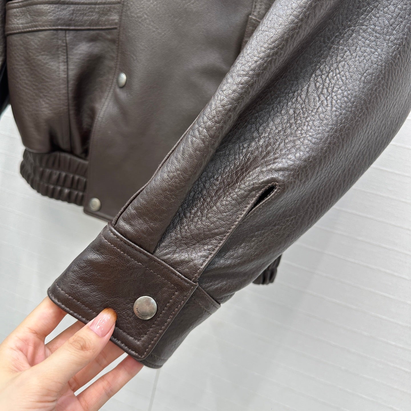 Saint 25fw leather jacket