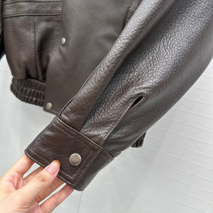 Saint 25fw leather jacket