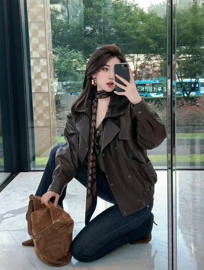 Saint 25fw leather jacket