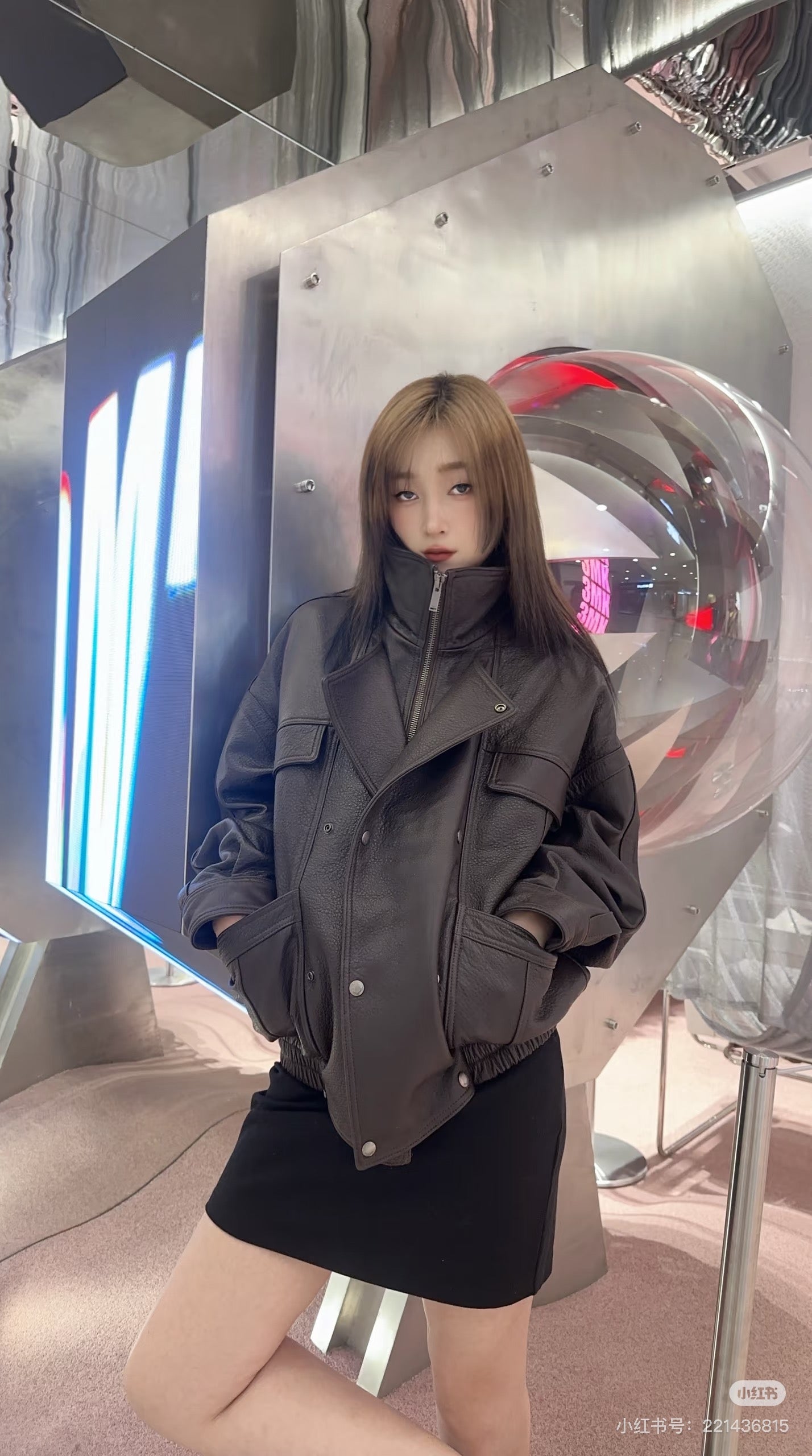 Saint 25fw leather jacket