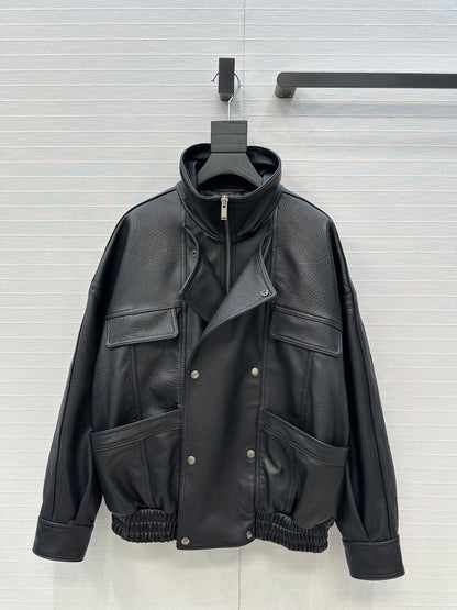 Saint 25fw leather jacket