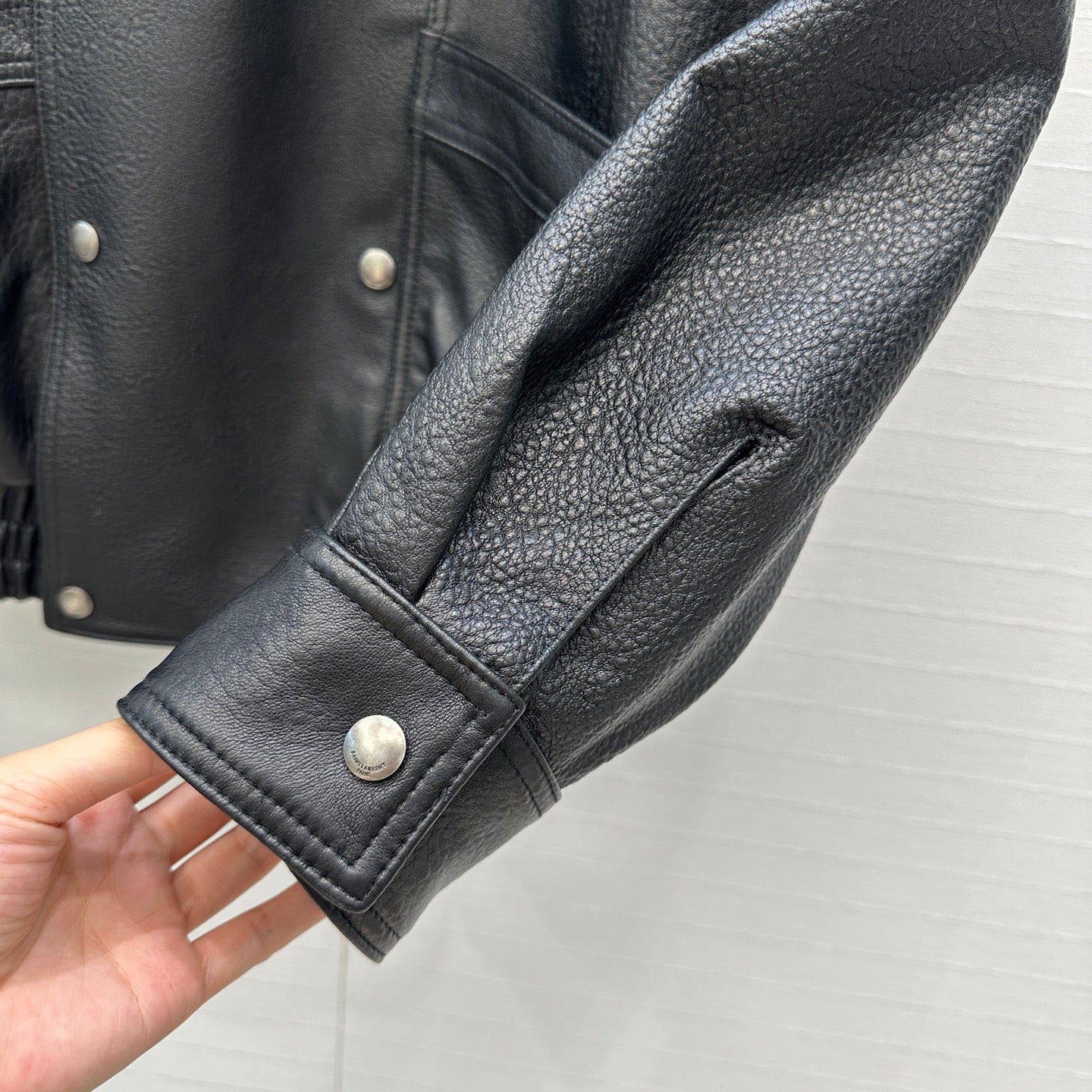 Saint 25fw leather jacket