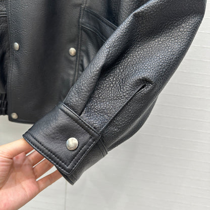 Saint 25fw leather jacket