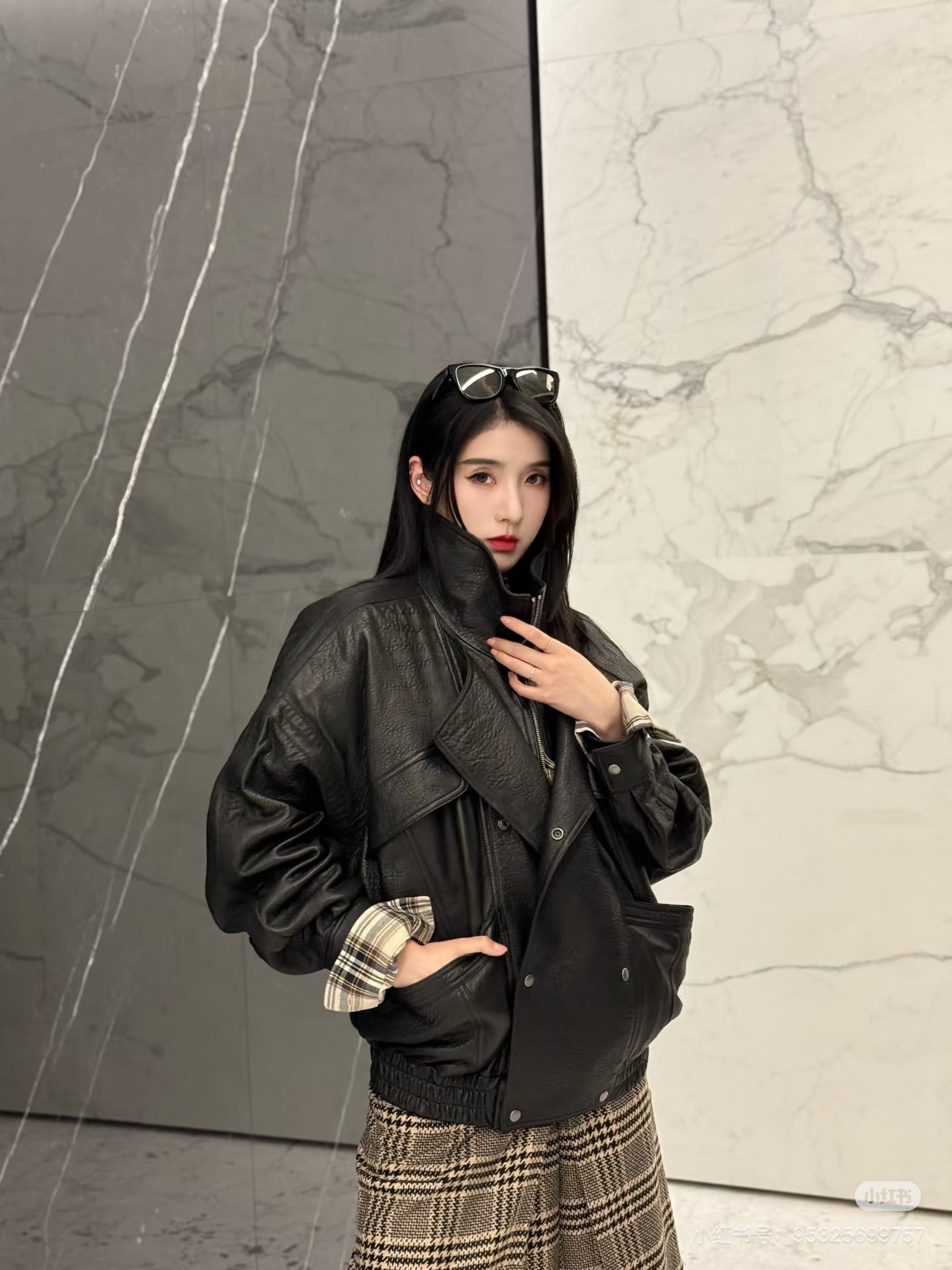 Saint 25fw leather jacket