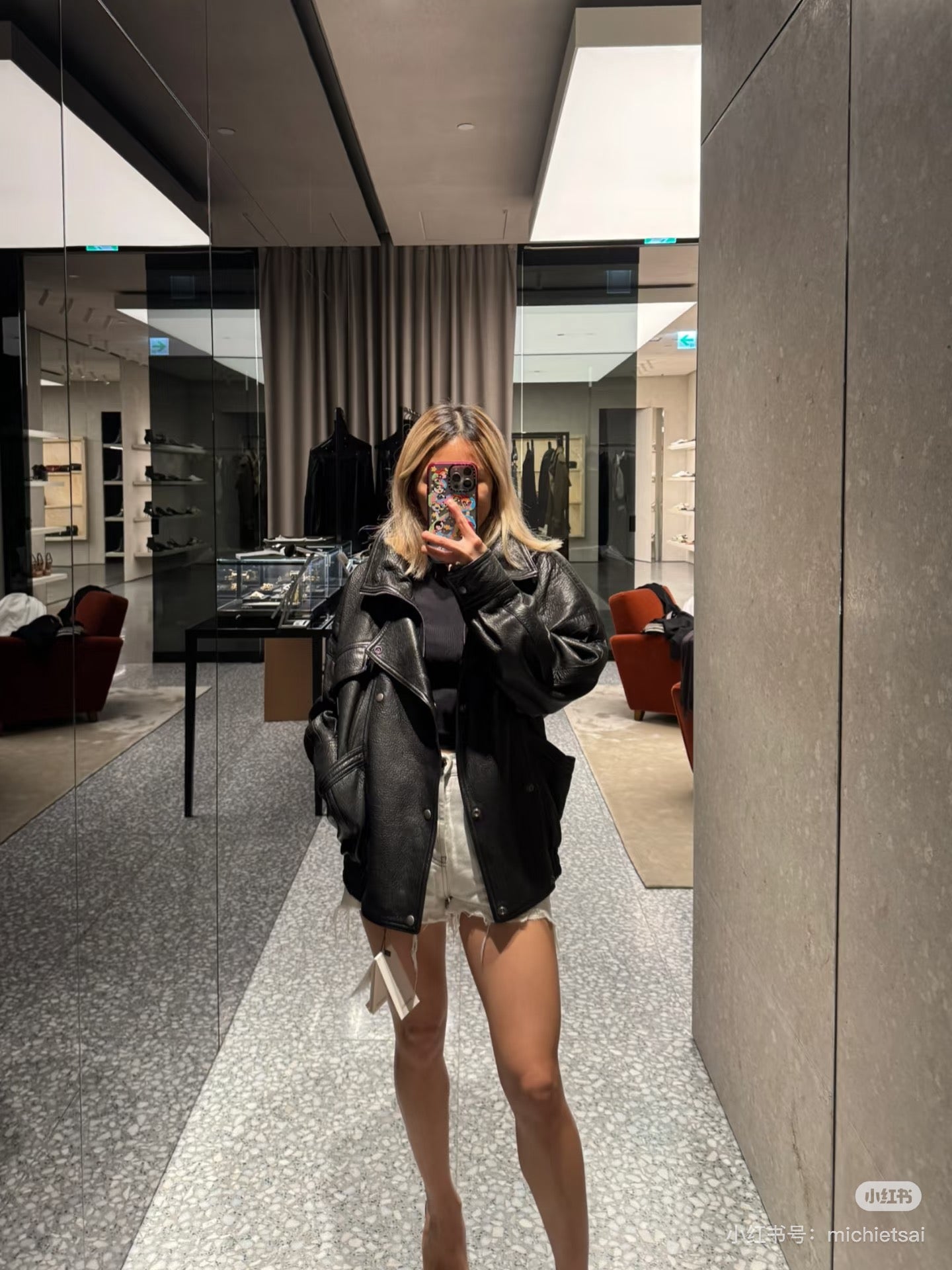 Saint 25fw leather jacket