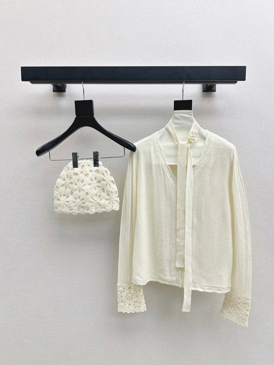 Chan 25fw cardigan hat set