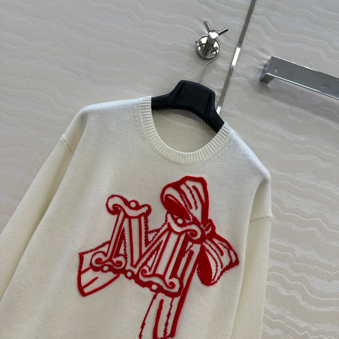 Max 25fw embroidered sewater
