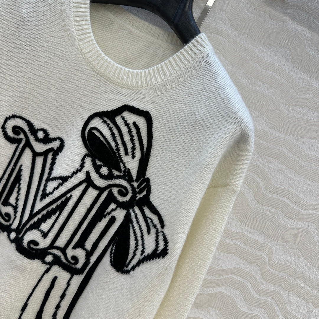 Max 25fw embroidered sewater