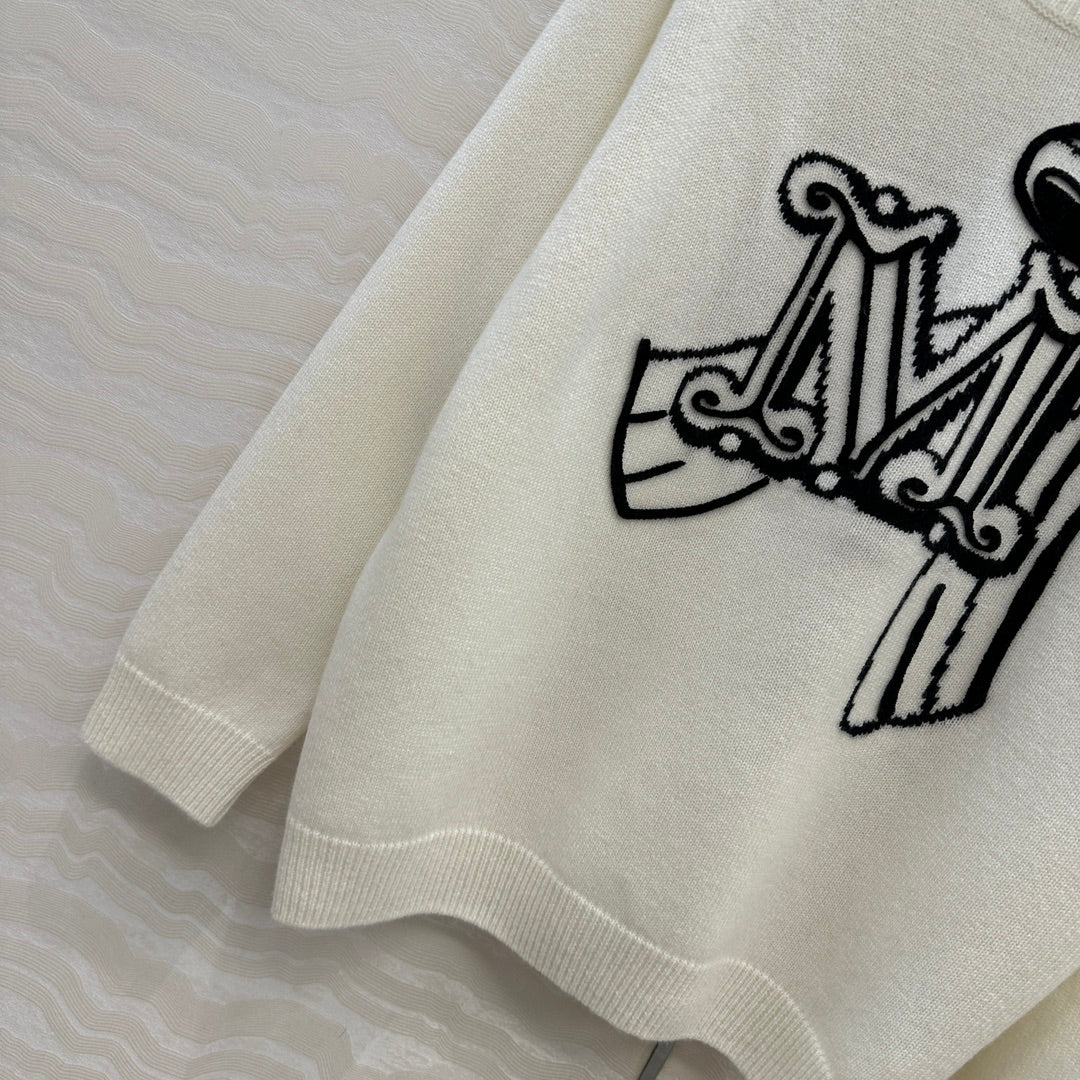 Max 25fw embroidered sewater