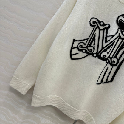 Max 25fw embroidered sewater