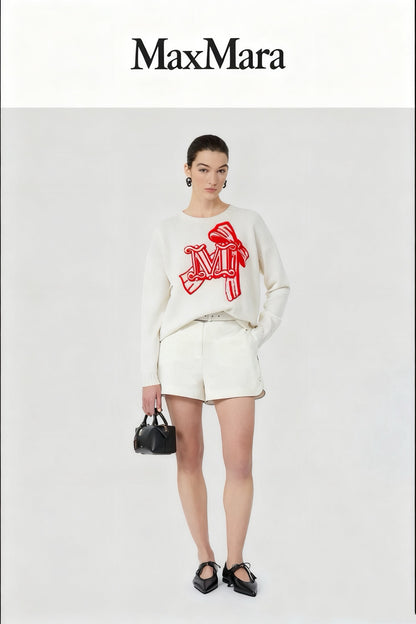 Max 25fw embroidered sewater