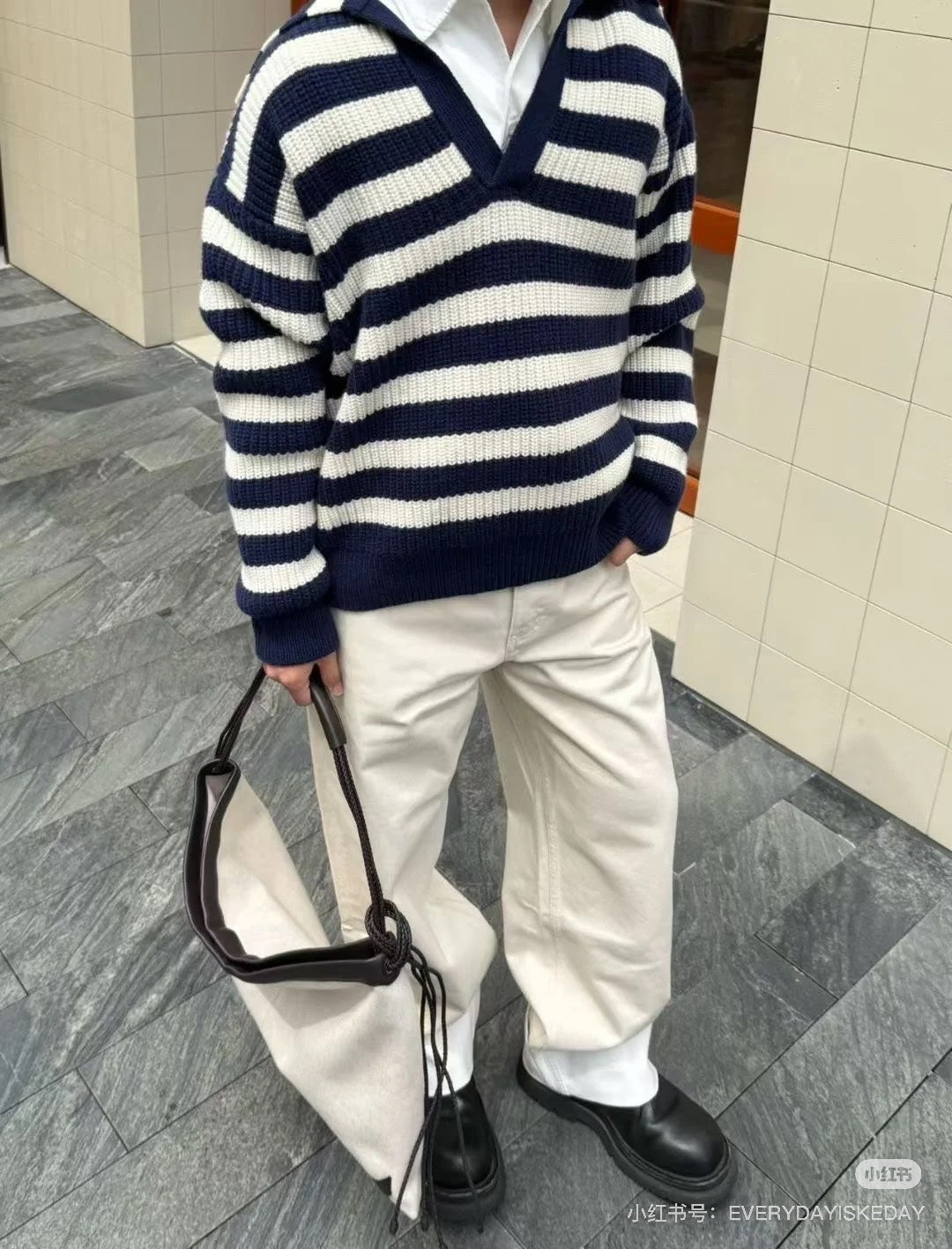 Bottega 25fw stripe sweater