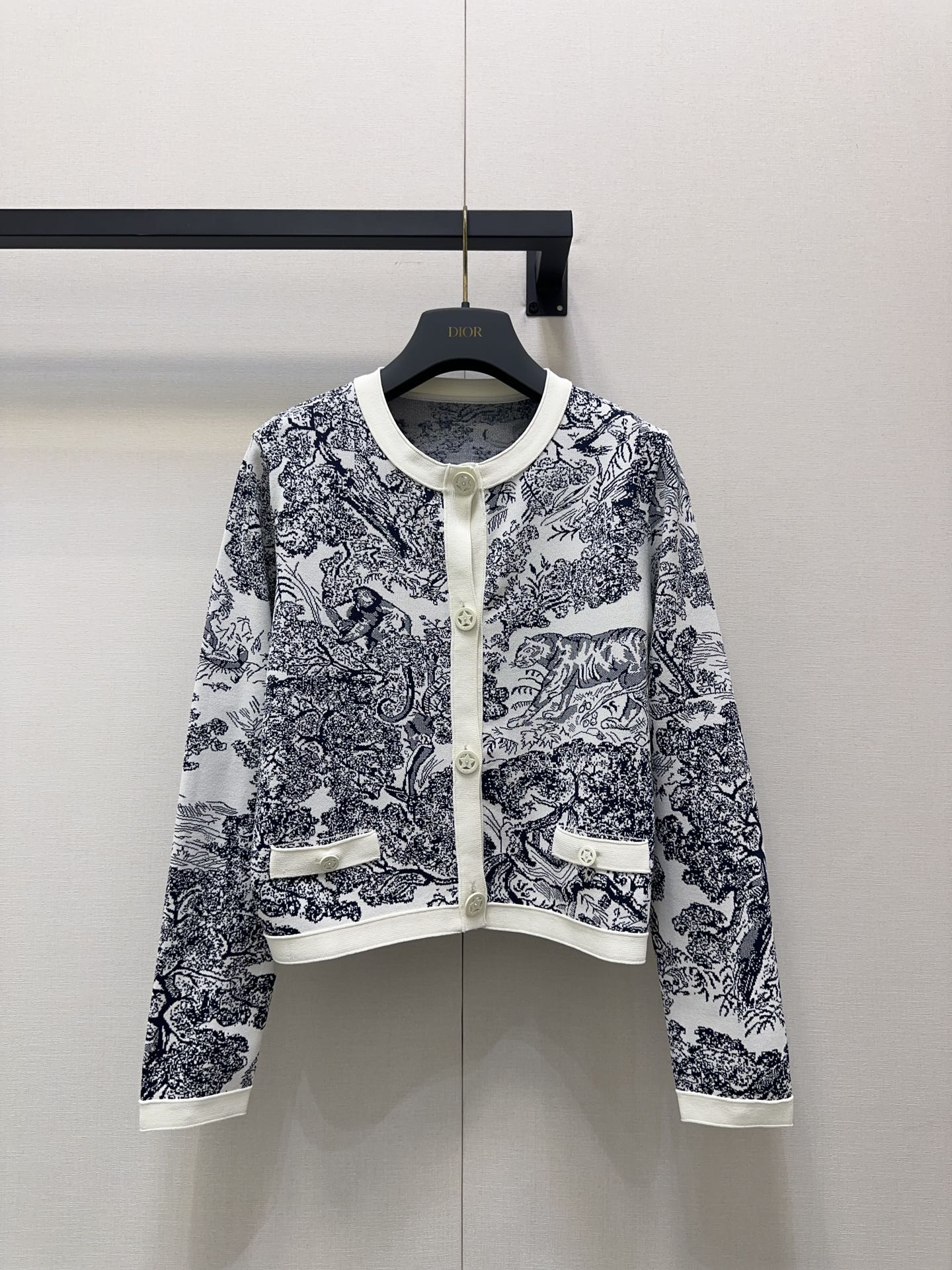 CD 25fw printed cardigan