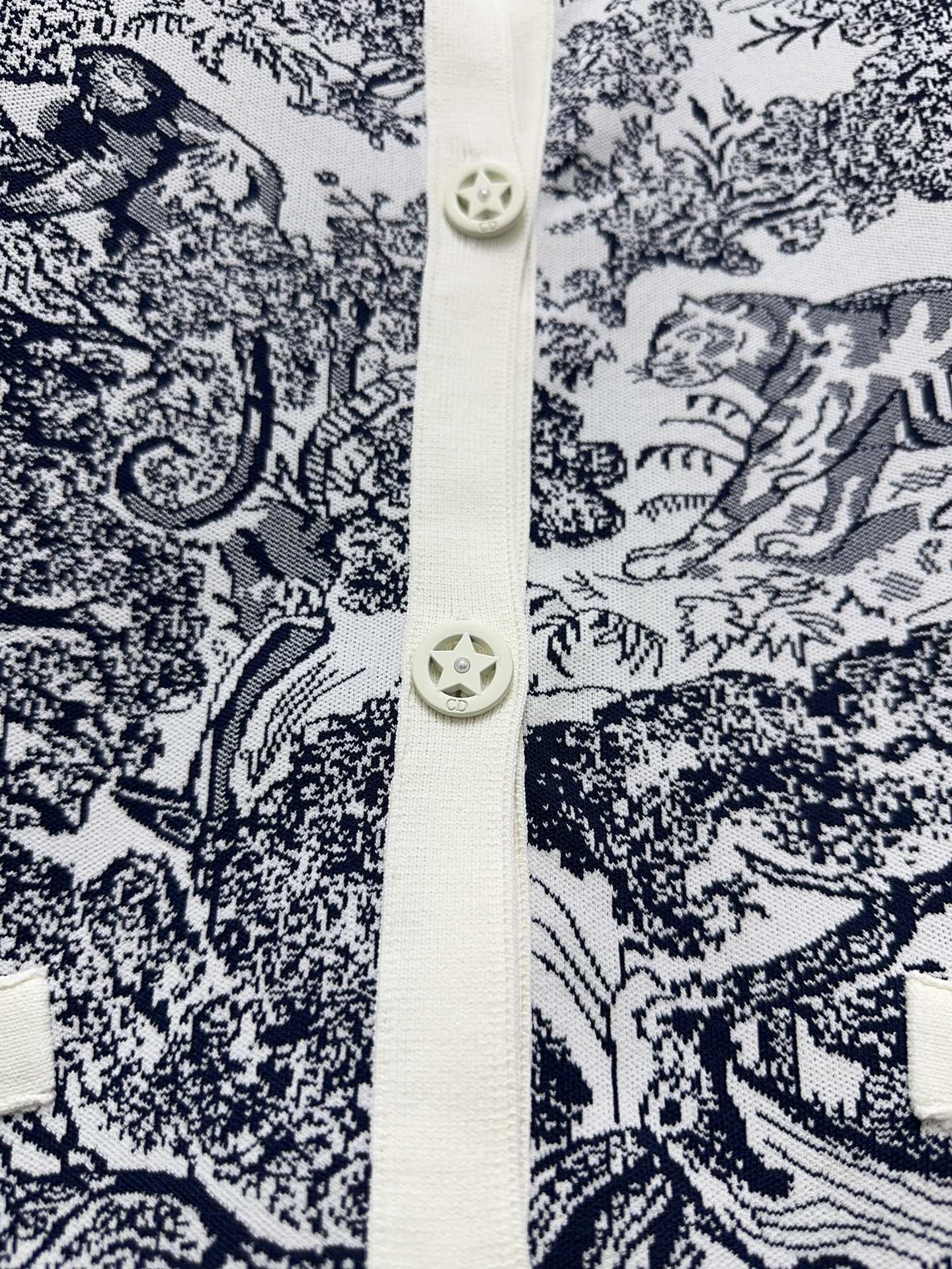 CD 25fw printed cardigan