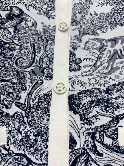CD 25fw printed cardigan
