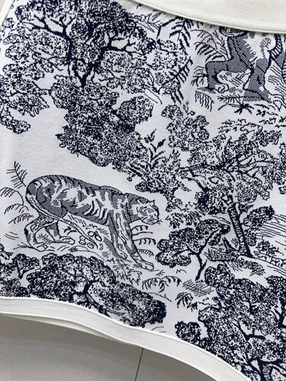 CD 25fw printed skirt