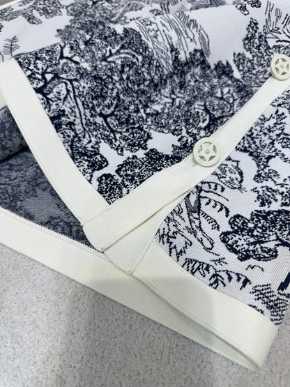 CD 25fw printed skirt