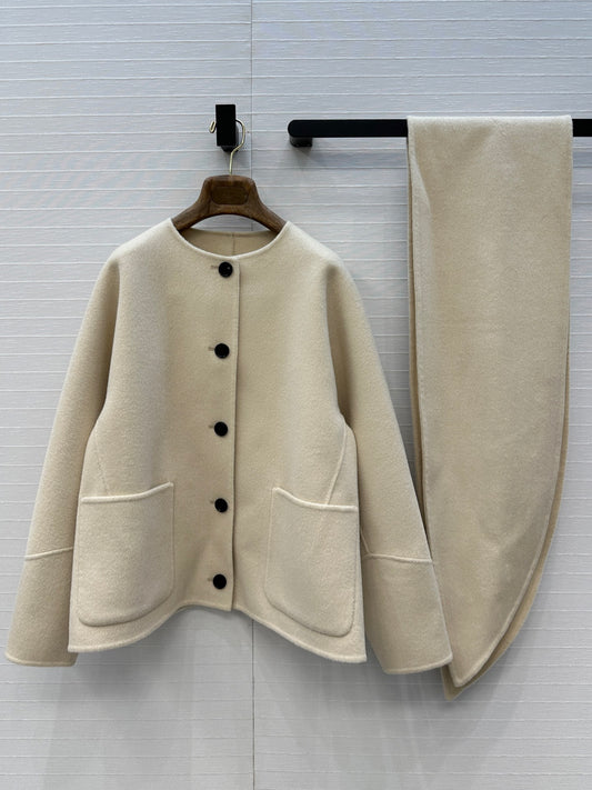 Loro 25fw cashmere  trench coat