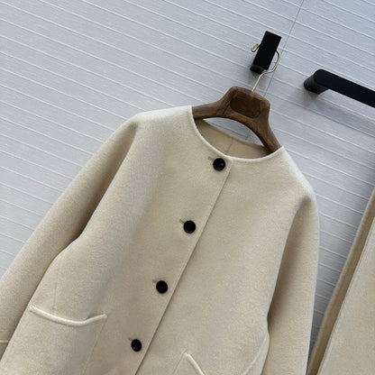 Loro 25fw cashmere  trench coat
