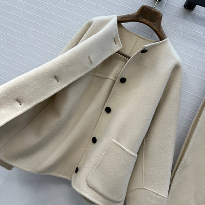 Loro 25fw cashmere  trench coat