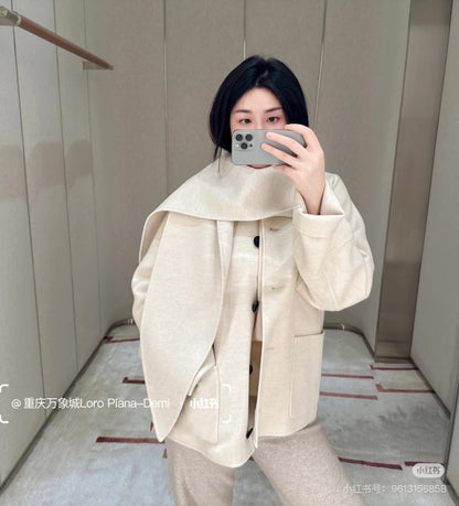Loro 25fw cashmere  trench coat