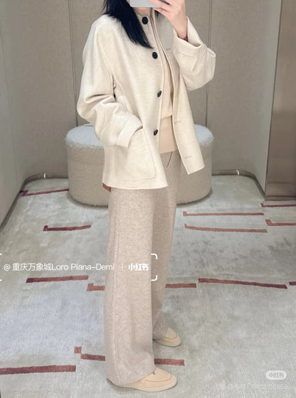 Loro 25fw cashmere  trench coat