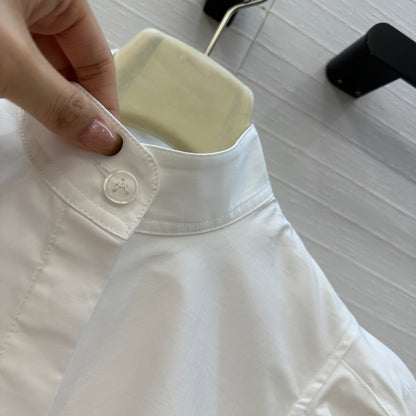 Alai 25fw pleated shirt