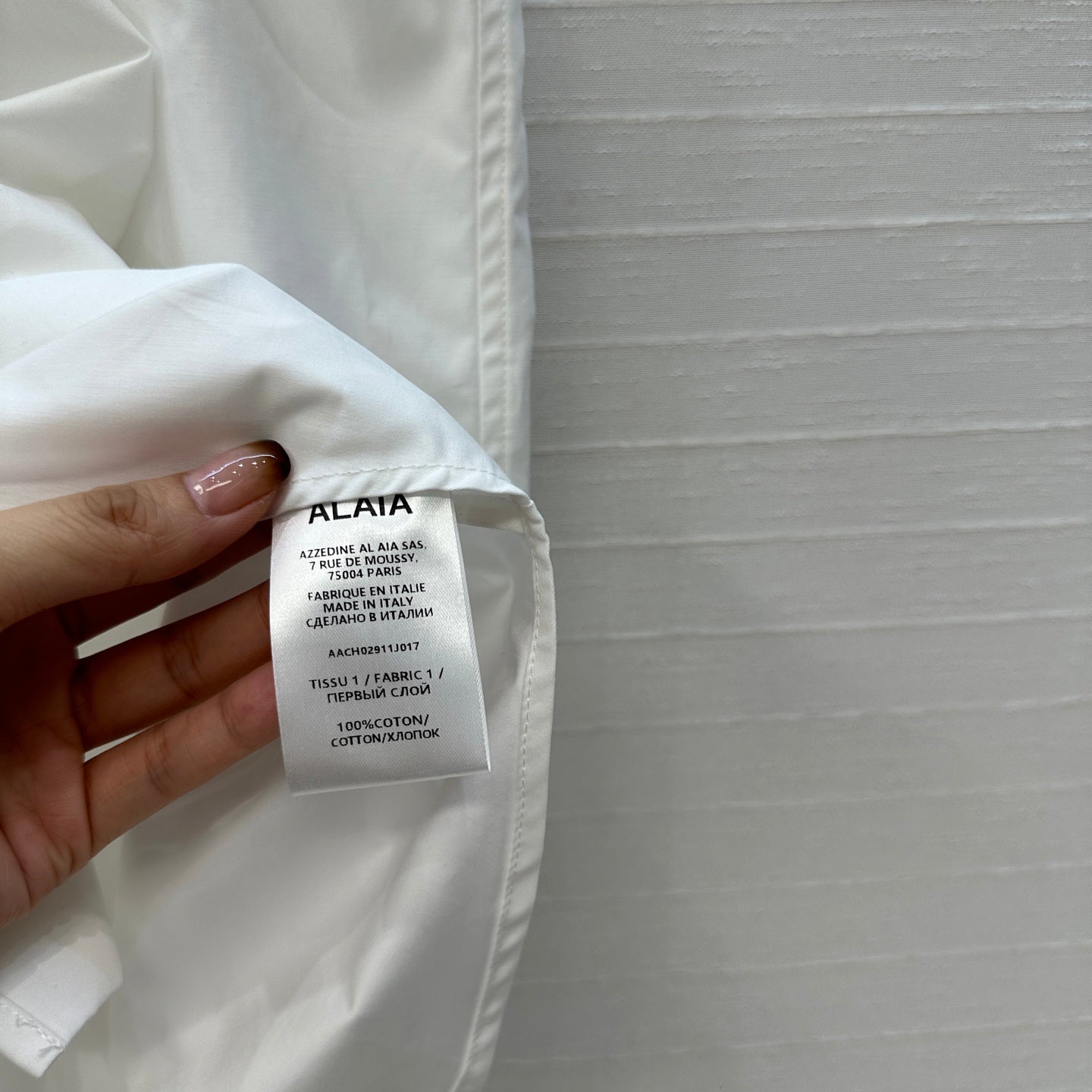 Alai 25fw pleated shirt