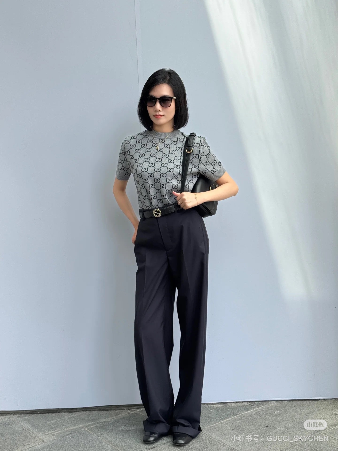 Guc 25fw jacquard t-shirt