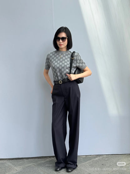 Guc 25fw jacquard t-shirt