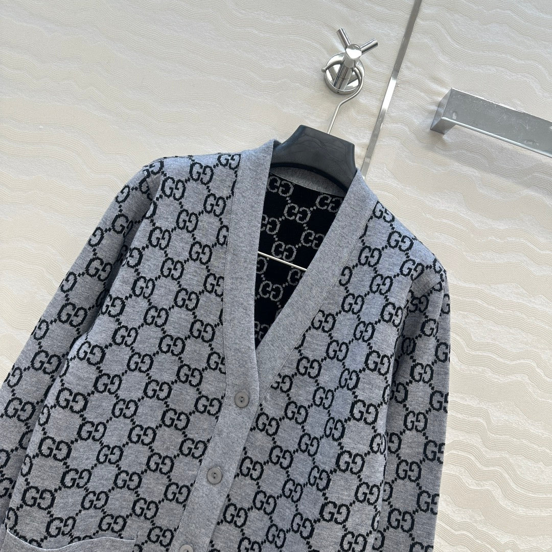 Guc 25fw reversible cardigan