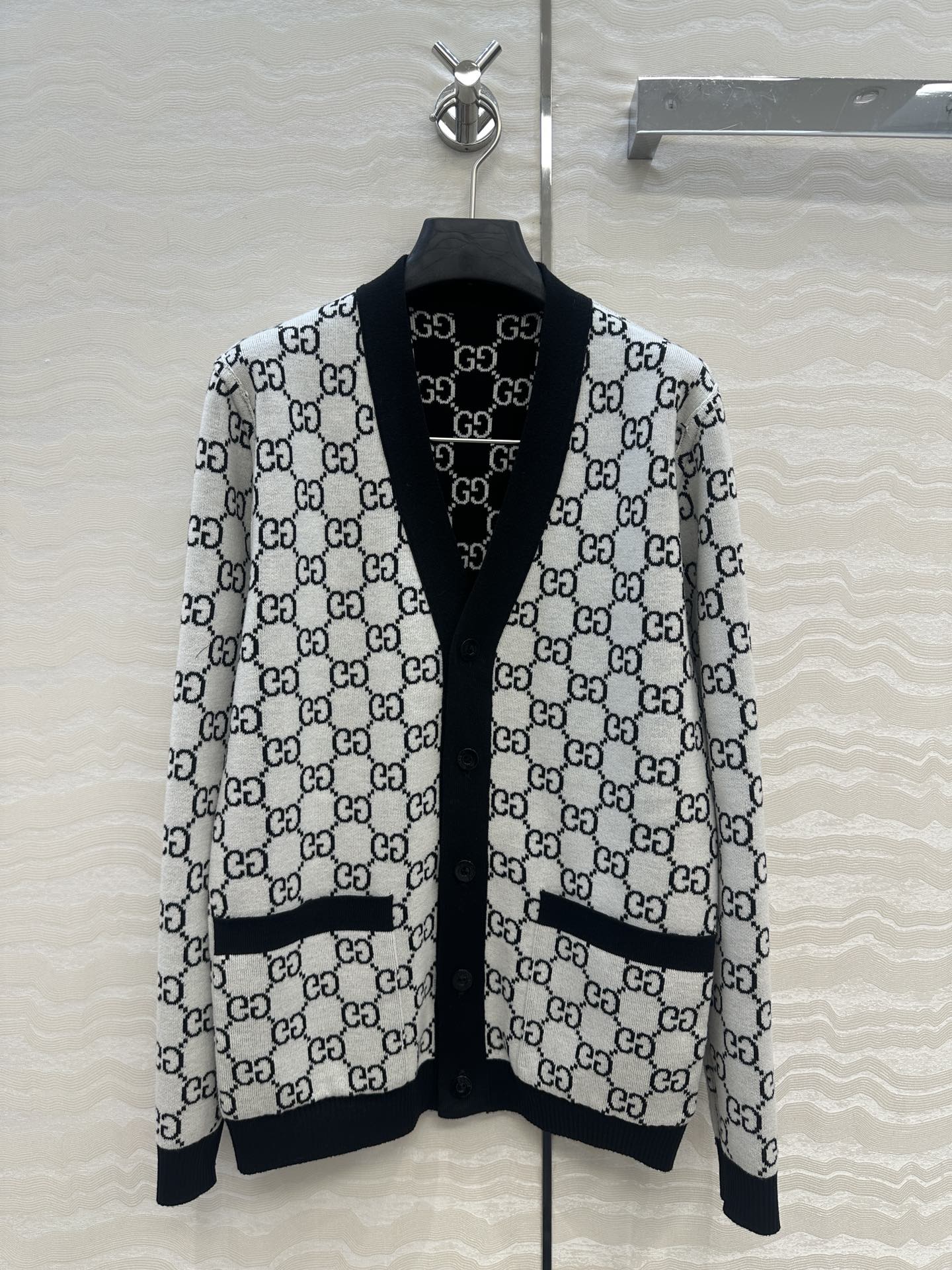 Guc 25fw jacquard cardigan