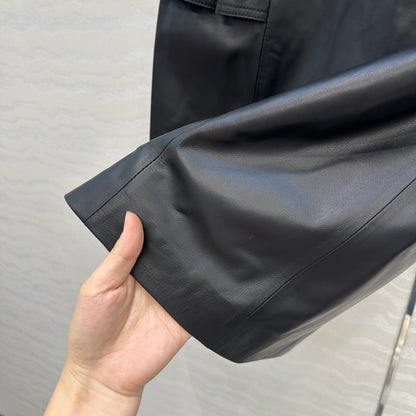 Louis 25fw leather skirt