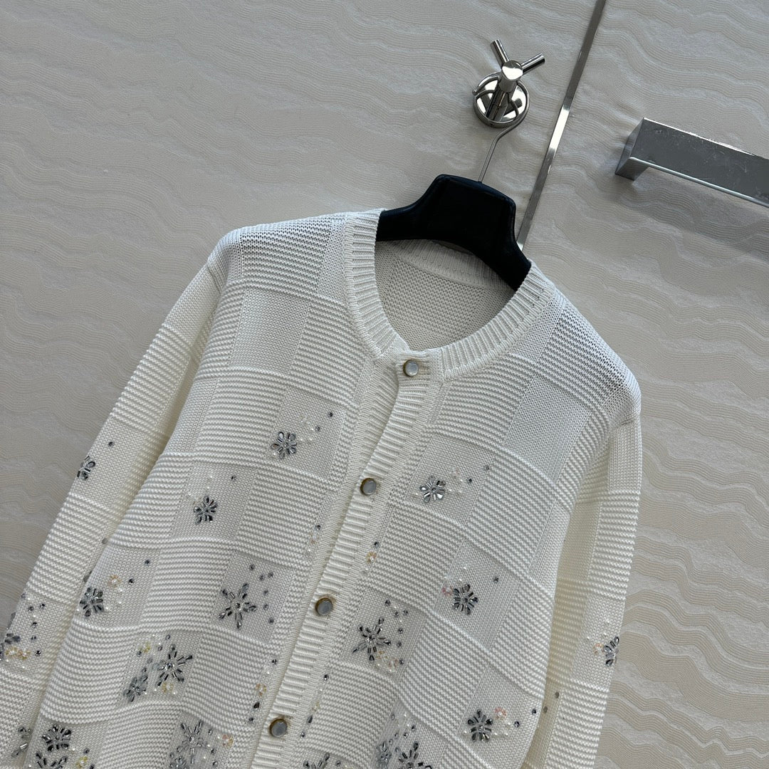 Louis 25fw jacquard cardigan