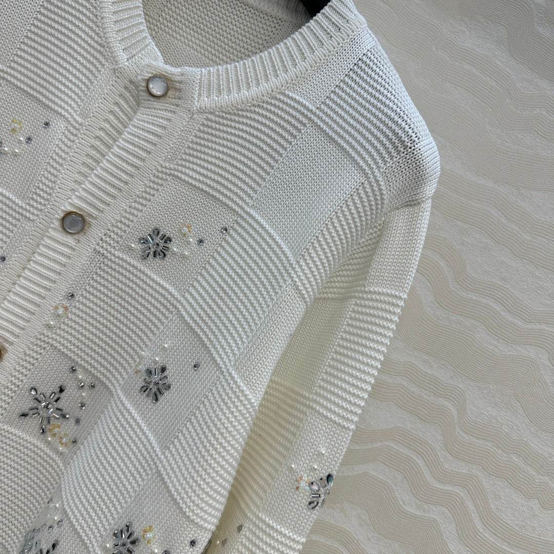 Louis 25fw jacquard cardigan