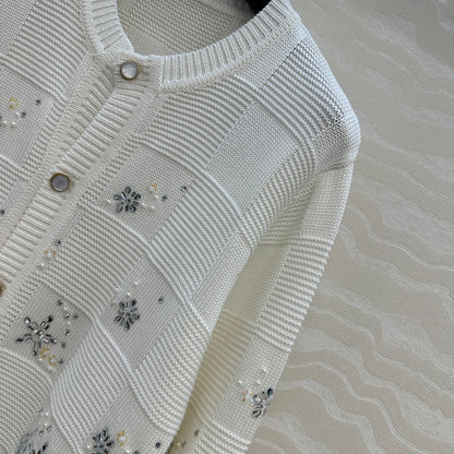 Louis 25fw jacquard cardigan
