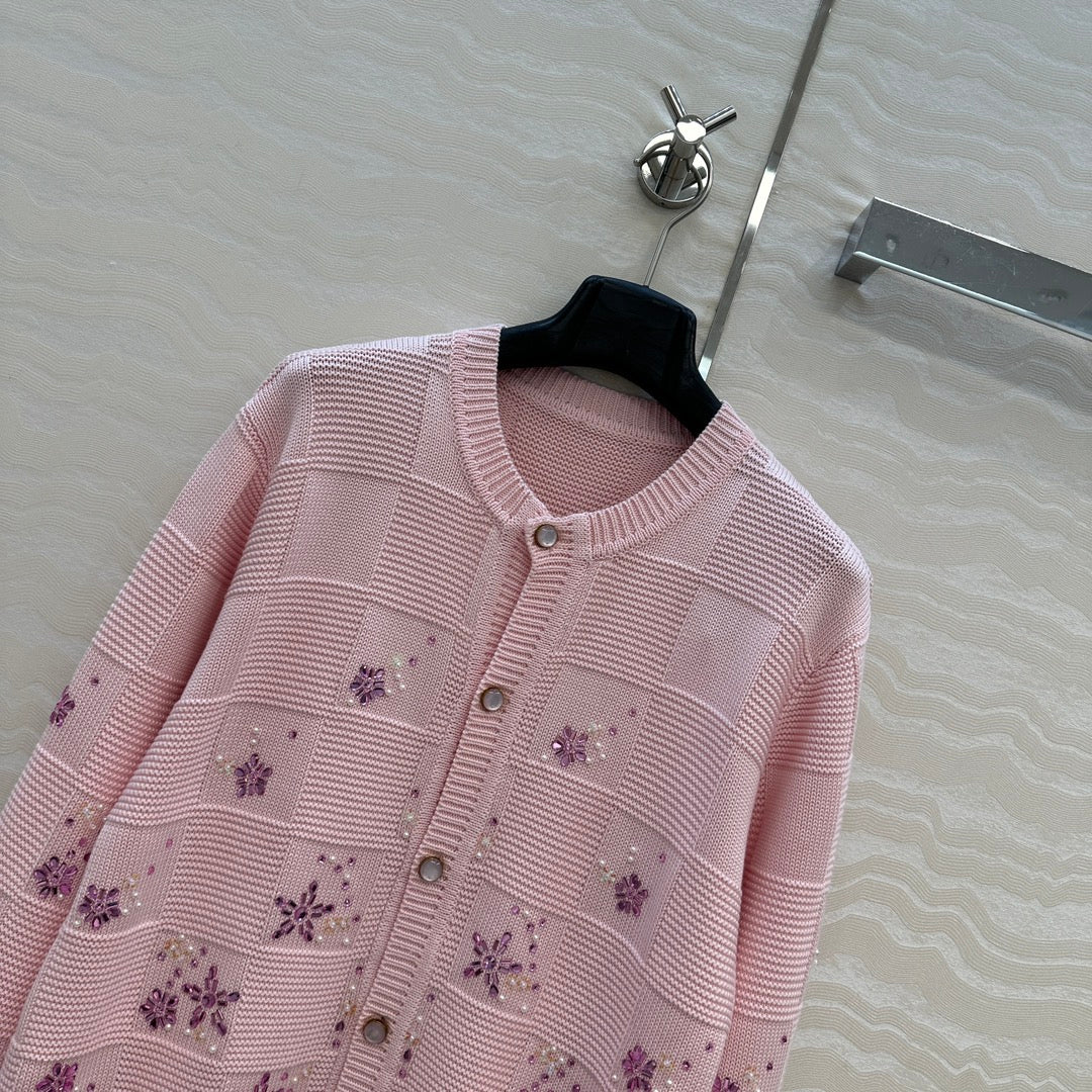 Louis 25fw jacquard cardigan