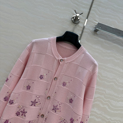 Louis 25fw jacquard cardigan