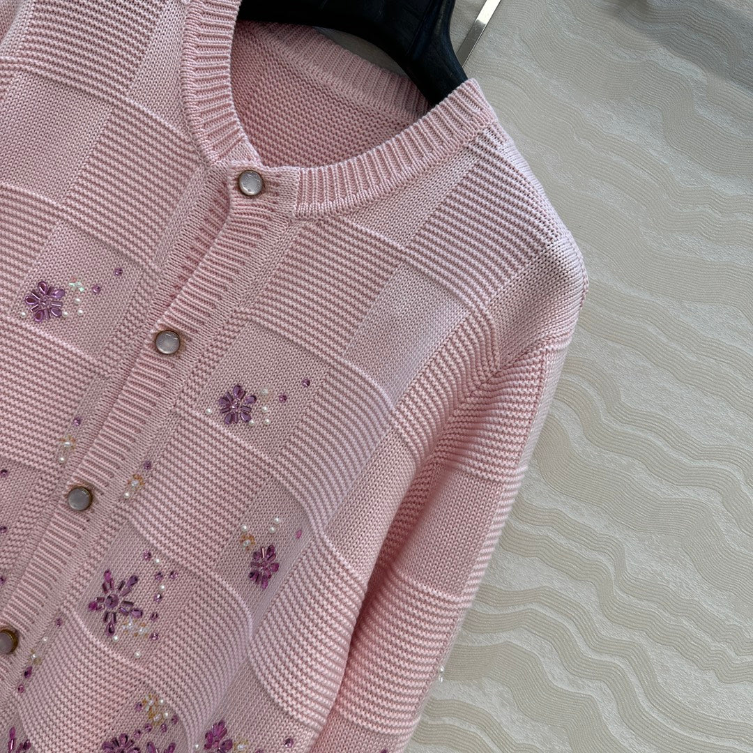 Louis 25fw jacquard cardigan