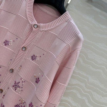 Louis 25fw jacquard cardigan